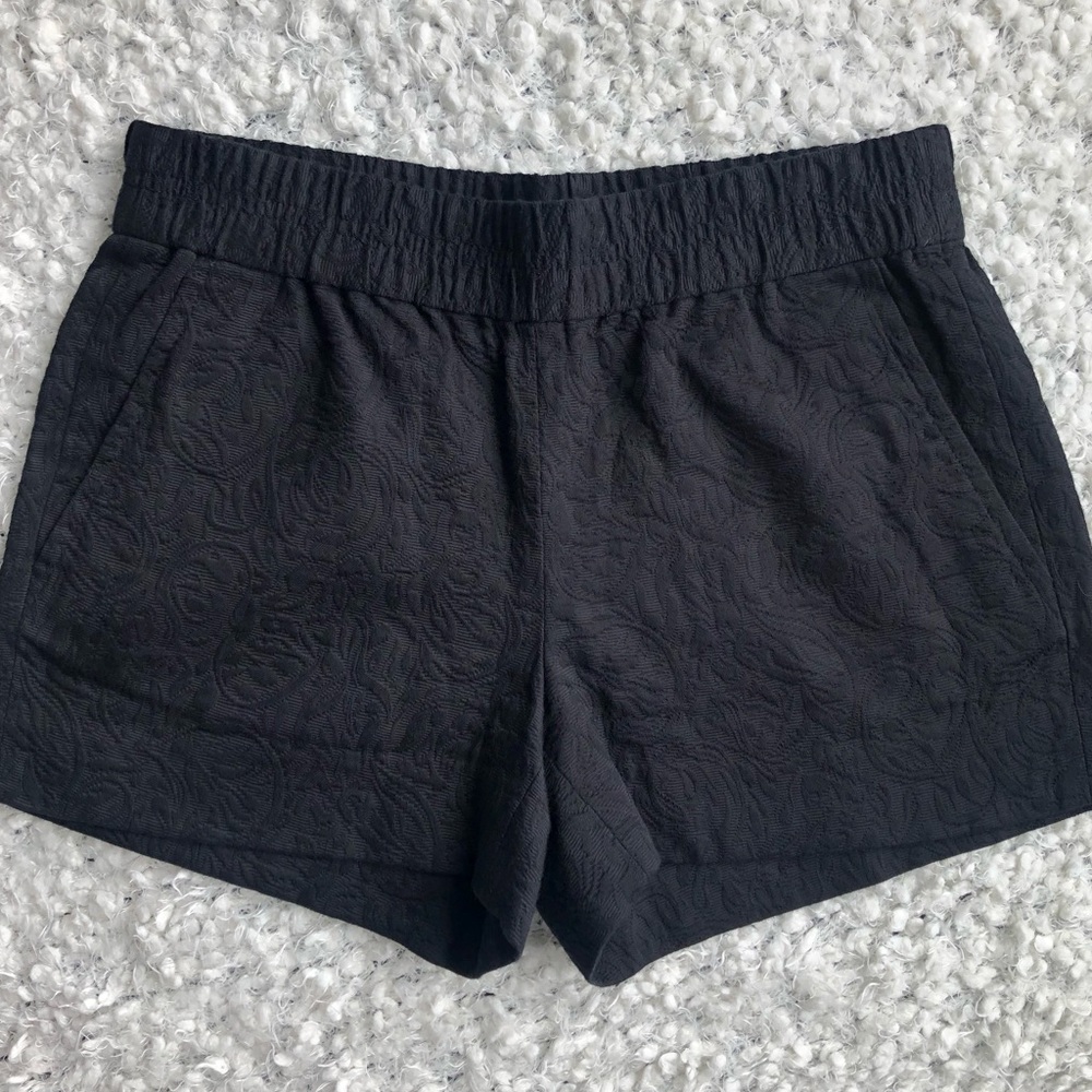 J. Crew Jacquard Floral Embroidered Shorts